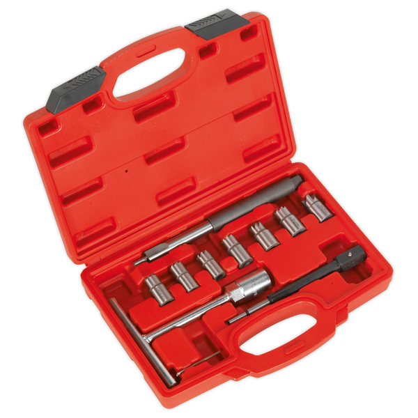 Sealey VS2055 10pc Diesel Injector Seat Cleaner Set