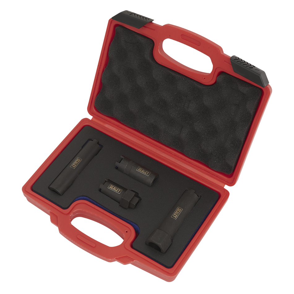Sealey VS2061 4pc Injector Socket Set - Commercial