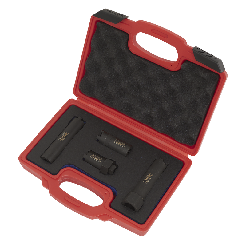 Sealey VS2061 4pc Injector Socket Set - Commercial