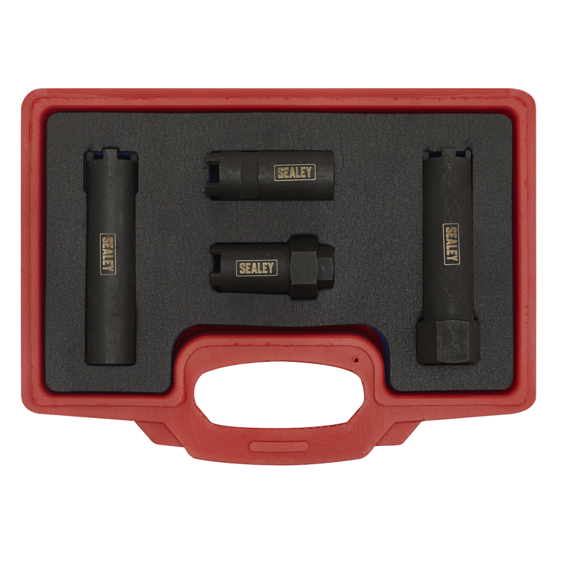 Sealey VS2061 4pc Injector Socket Set - Commercial