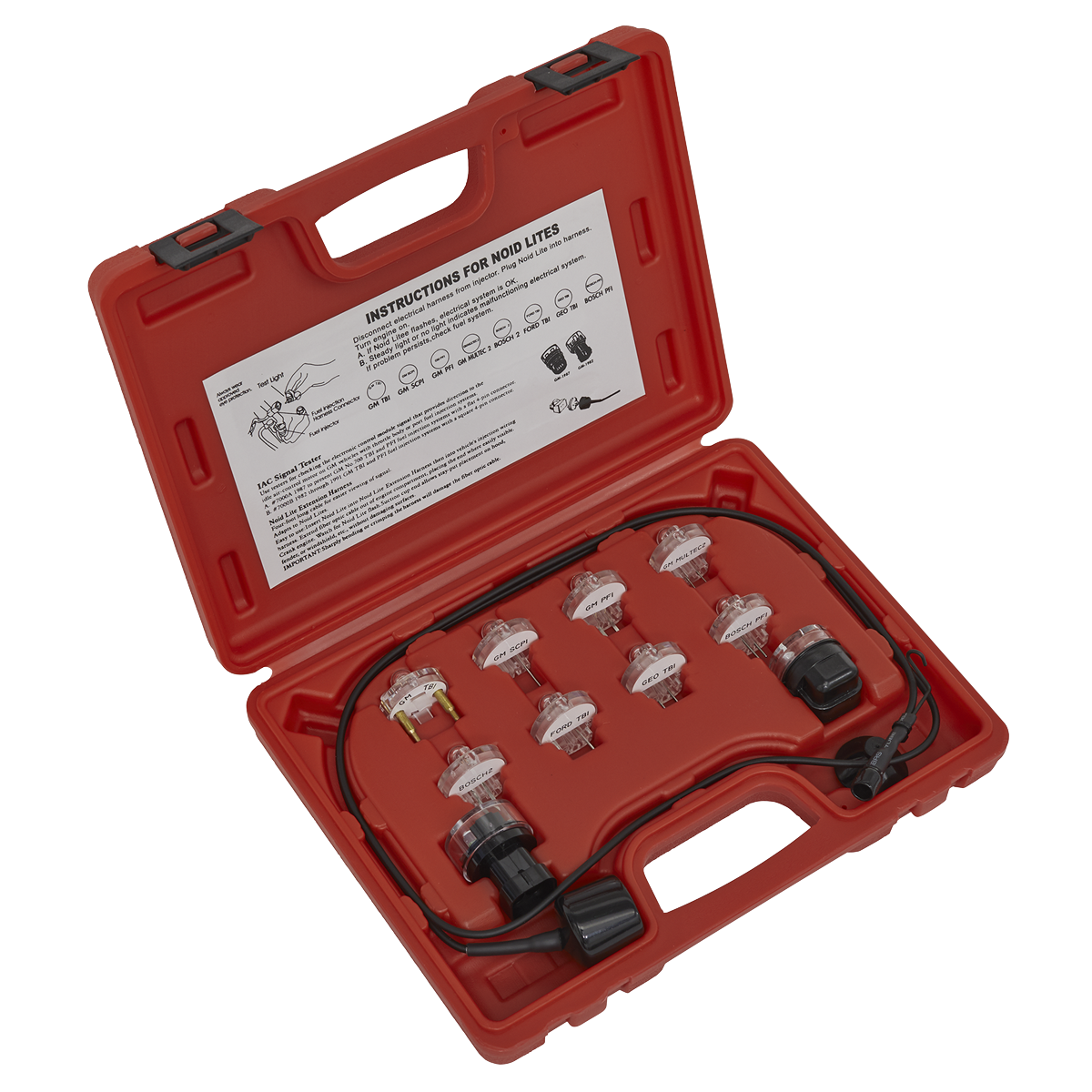 Sealey VS2131 11pc Noid Light/IAC Test Set
