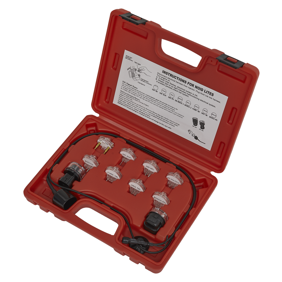 Sealey VS2131 11pc Noid Light/IAC Test Set