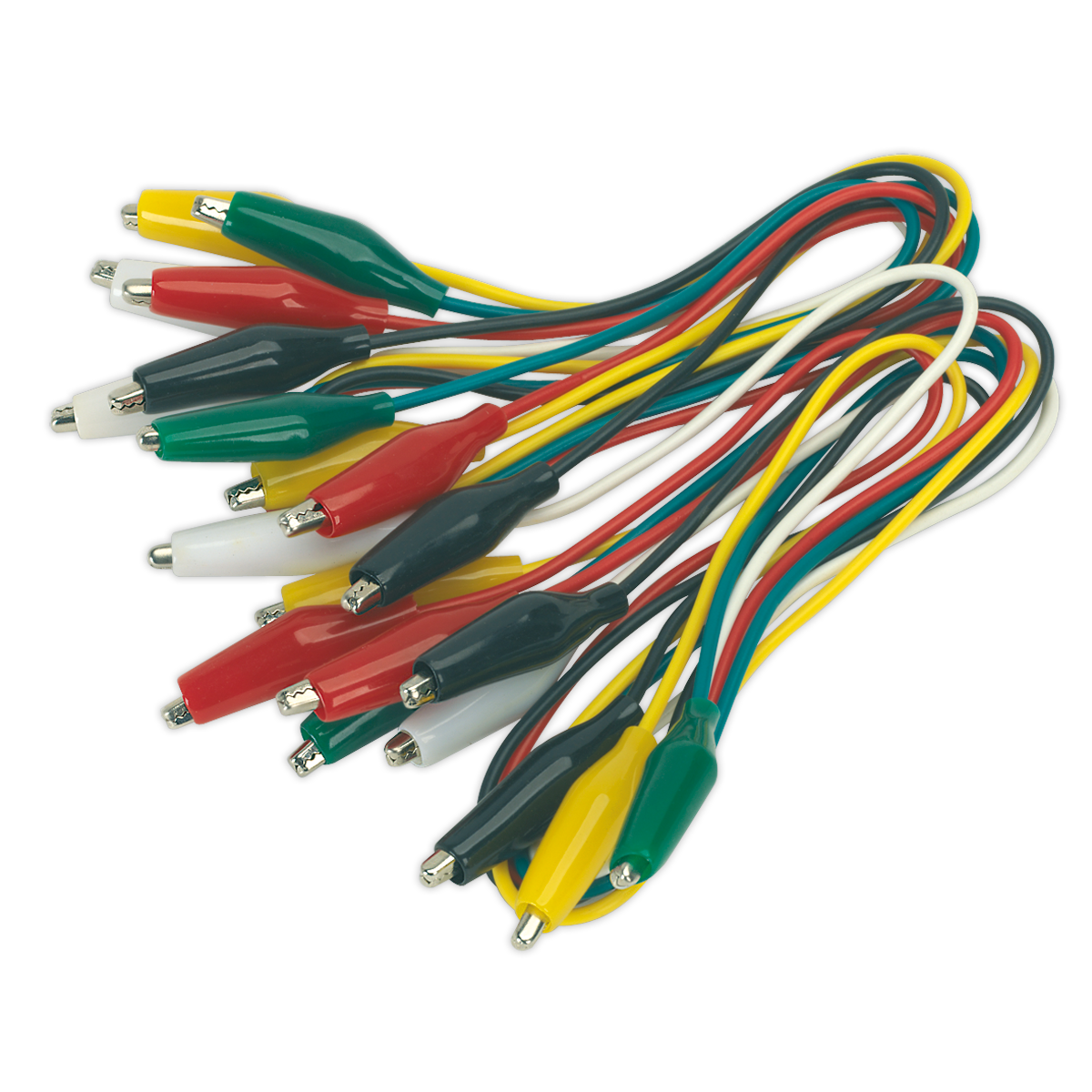 Sealey VS222 Jumper Test Lead Set - 5 Pairs x 450mm