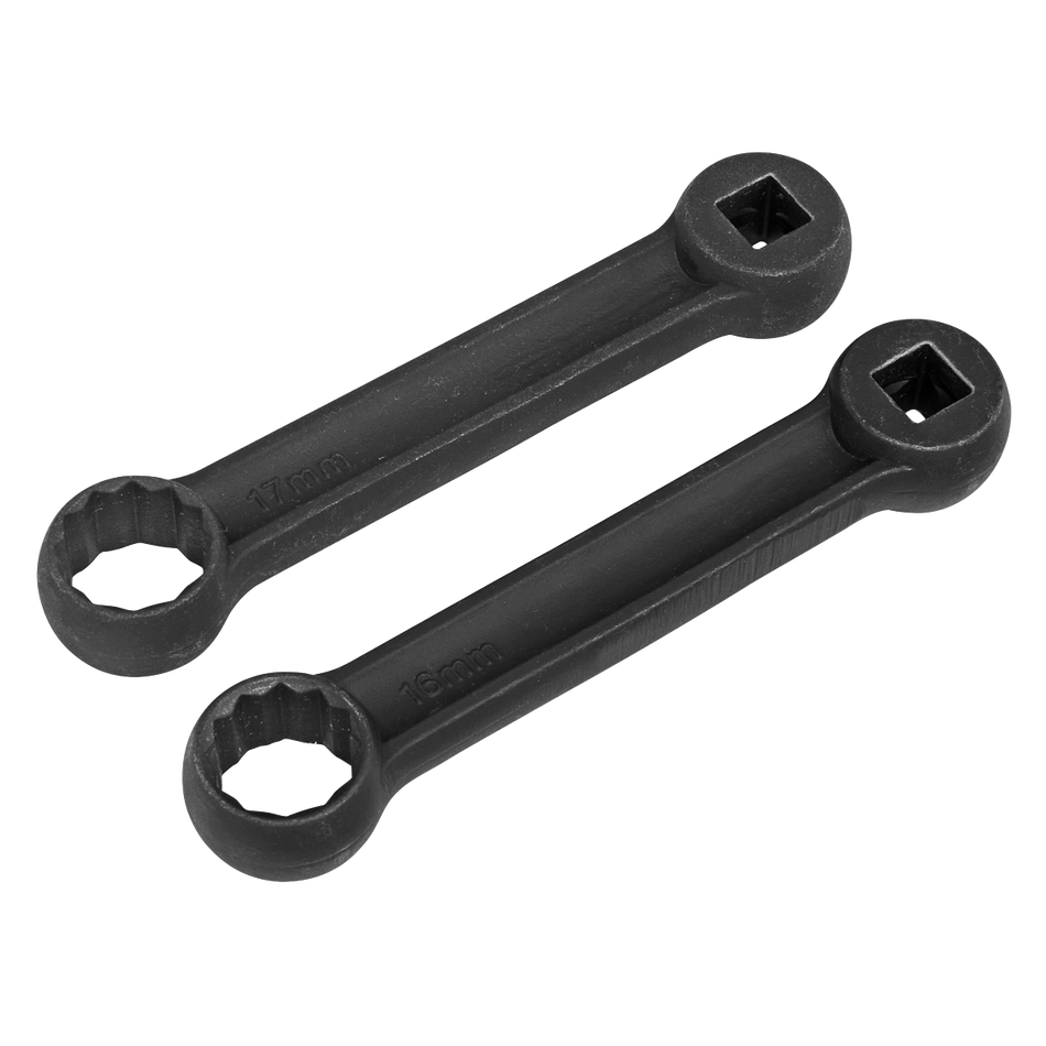 Sealey VS3005 Mercedes Benz Engine Mount Spanner 16 & 17mm 2pc