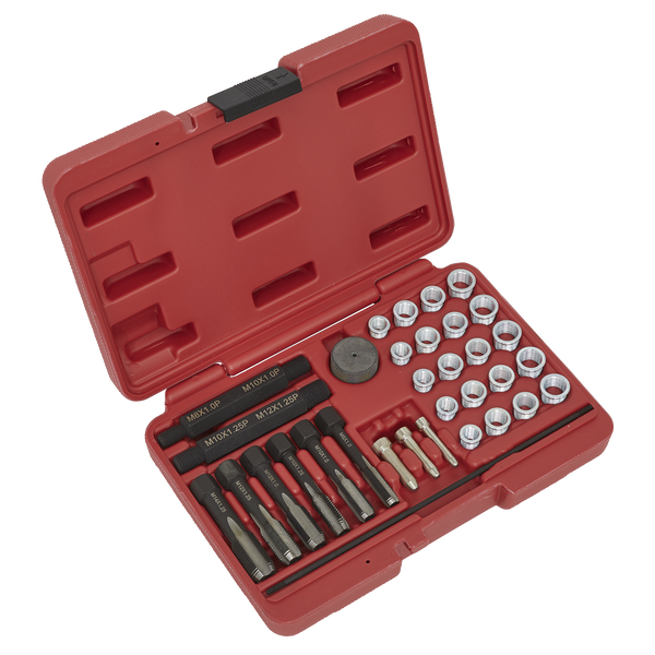 Sealey VS311 33pc Glow Plug Thread Repair Set