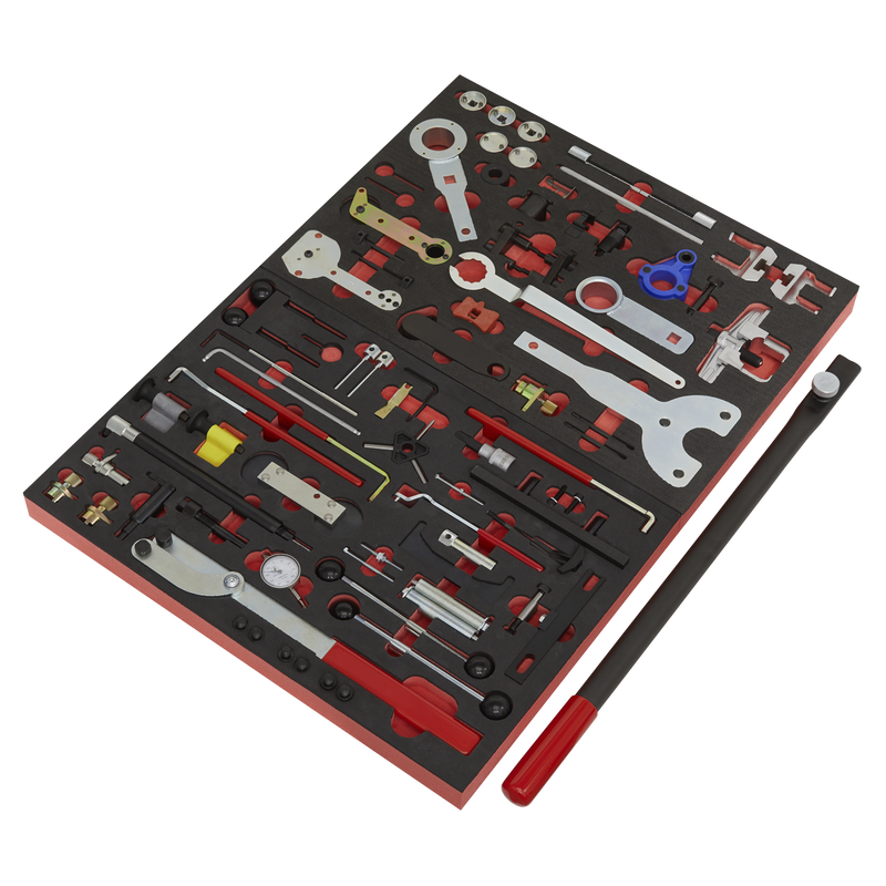 Sealey VS5100MK 59pc Diesel & Petrol Master Timing Tool Kit VAG - Belt/Chain Drive