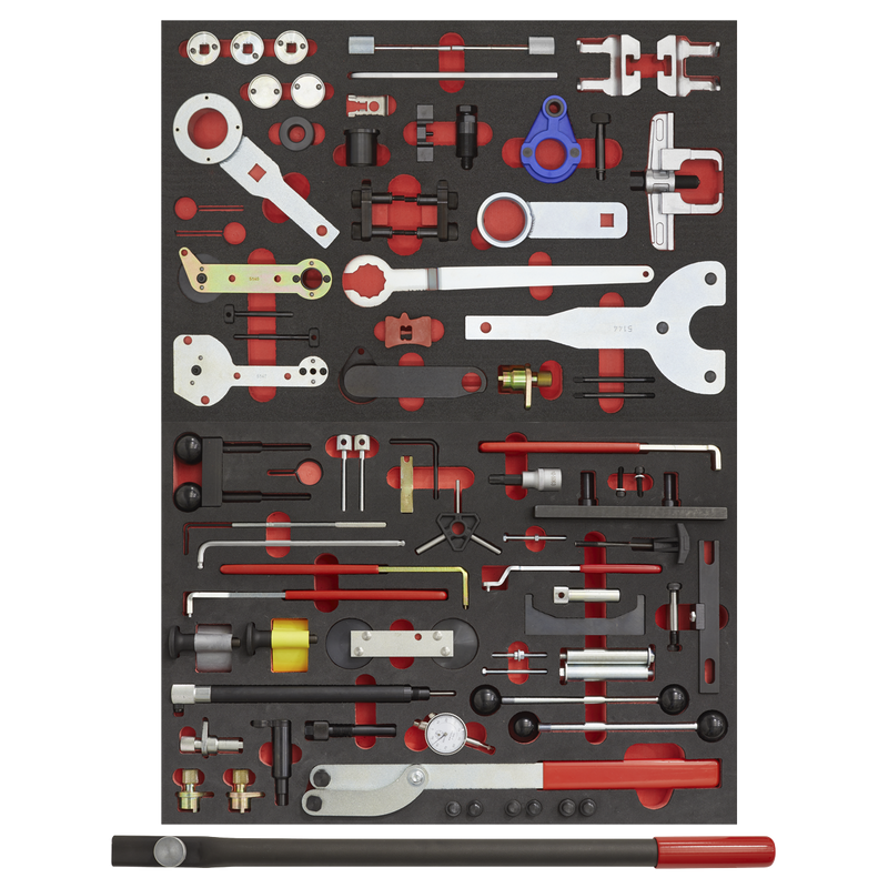Sealey VS5100MK 59pc Diesel & Petrol Master Timing Tool Kit VAG - Belt/Chain Drive