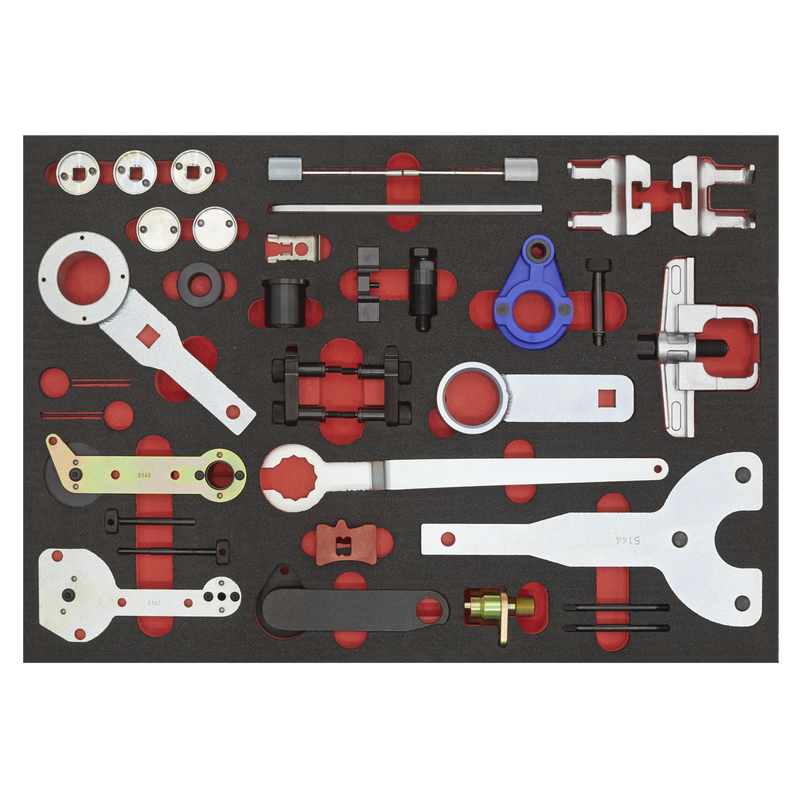Sealey VS5100MK 59pc Diesel & Petrol Master Timing Tool Kit VAG - Belt/Chain Drive