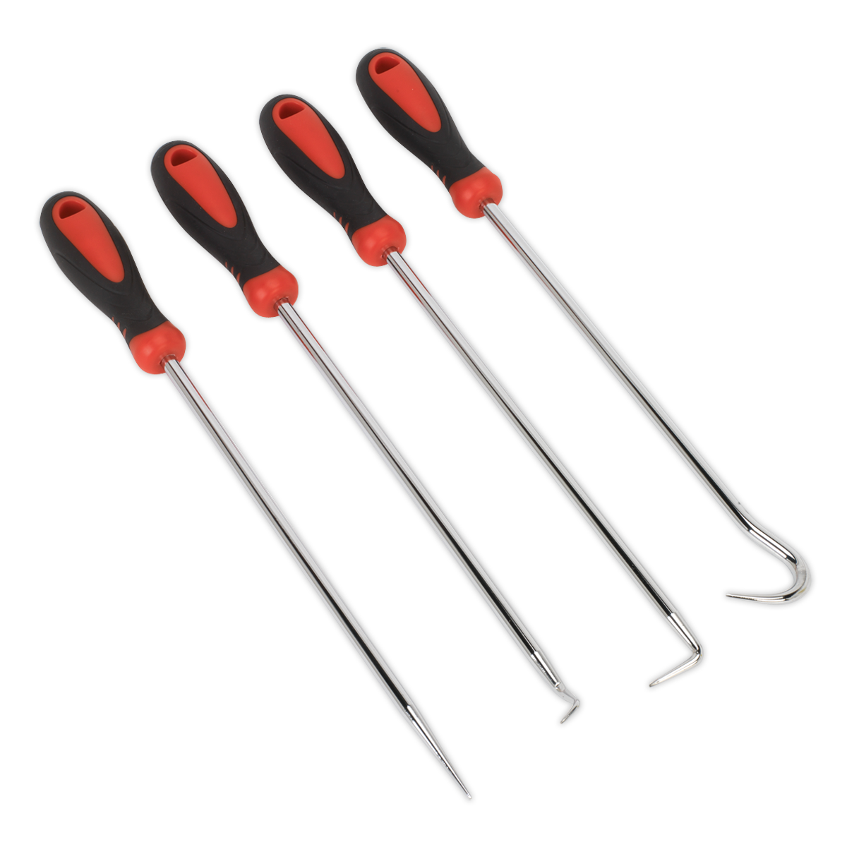 Sealey VS5210 4pc Extra-Long Pick & Hook Set