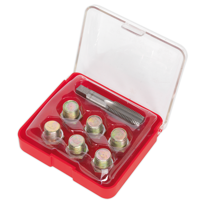 Sealey VS615 Oil Drain Plug Thread Repair Set - M15