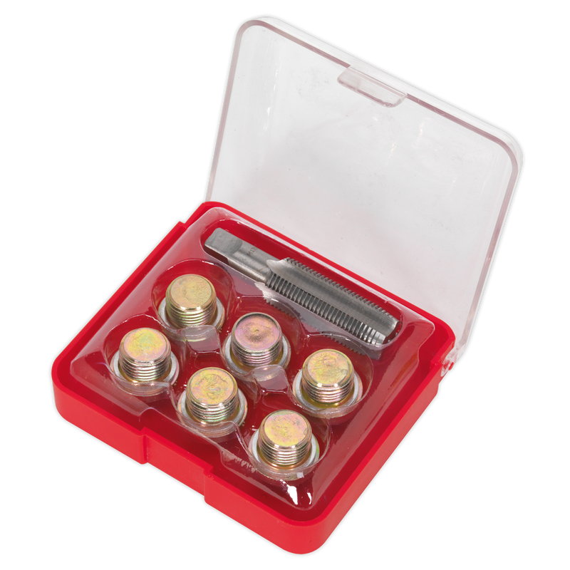 Sealey VS617 Oil Drain Plug Thread Repair Set - M17