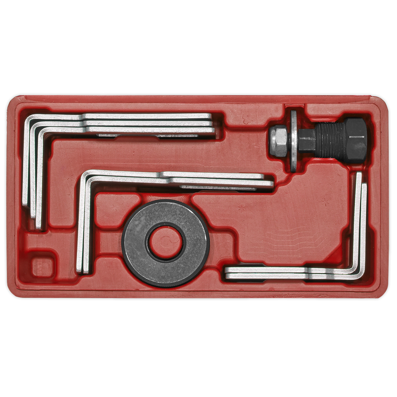 Sealey VS6421 9pc Fuel Tank Sender Spanner Set 24mm Hex Drive