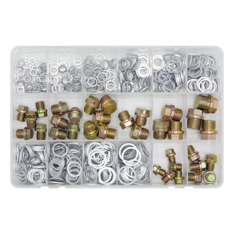 Sealey VS663 534pc Sump Plug & Washer Assortment