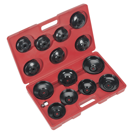 Sealey VS7003 15pc Oil Filter Cap Wrench Set