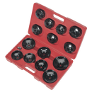 Sealey VS7003 15pc Oil Filter Cap Wrench Set