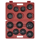 Sealey VS7003 15pc Oil Filter Cap Wrench Set