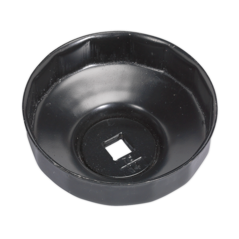 Sealey VS7006.V2-06 76mm Oil Filter Cap Wrench 14 Flutes - BMW, Champion, Mercedes, Porsche, VAG
