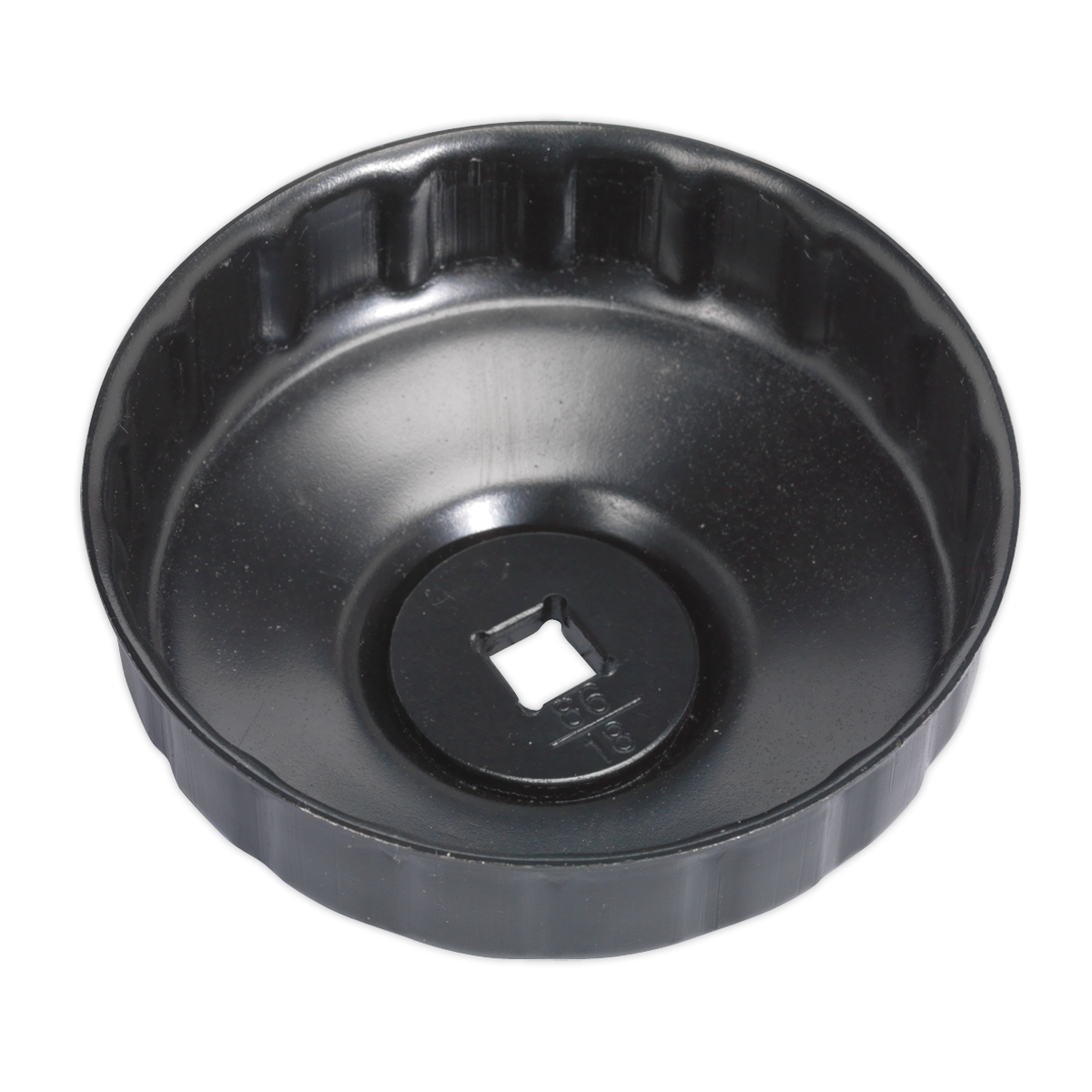 Sealey VS7006.V2-15 86mm Oil Filter Cap Wrench 18 Flutes - Alfa Romeo, Fiat, Mercedes, Renault, Seat, VW