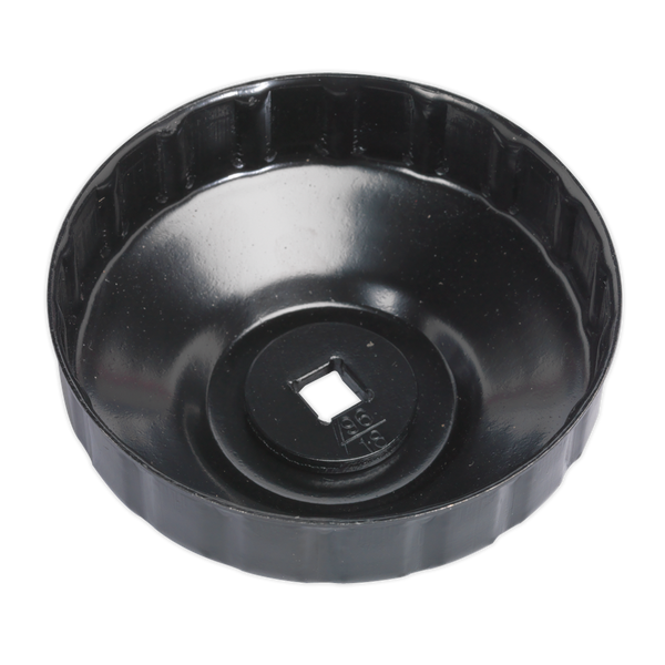 Sealey VS7006.V2-24 96mm Oil Filter Cap Wrench 18 Flutes - VAG