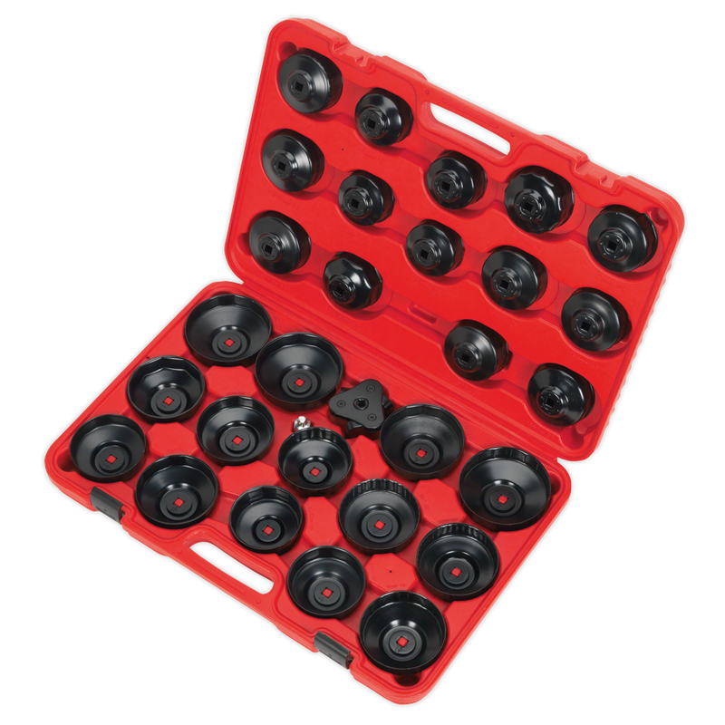 Sealey VS7006 30pc Oil Filter Cap Wrench Set