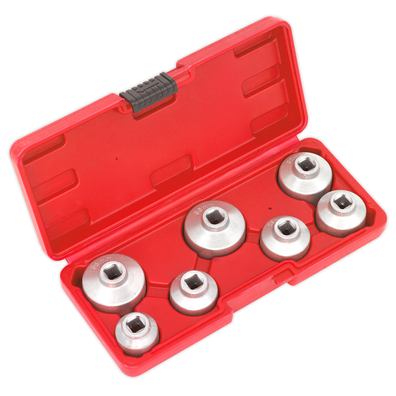 Sealey VS7008 7pc Oil Filter Cap Wrench Set