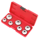 Sealey VS7008 7pc Oil Filter Cap Wrench Set