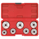 Sealey VS7008 7pc Oil Filter Cap Wrench Set