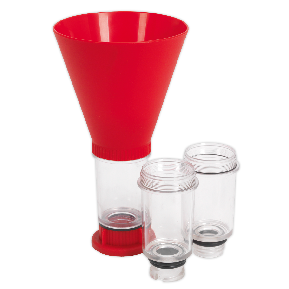 Sealey VS7101 4pc Engine Oil Funnel - BMW, Fiat, Ford, Mazda, Mercedes, Toyota/Lexus, VAG