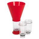 Sealey VS7101 4pc Engine Oil Funnel - BMW, Fiat, Ford, Mazda, Mercedes, Toyota/Lexus, VAG