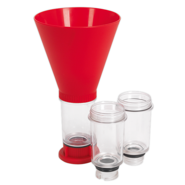 Sealey VS7101 4pc Engine Oil Funnel - BMW, Fiat, Ford, Mazda, Mercedes, Toyota/Lexus, VAG