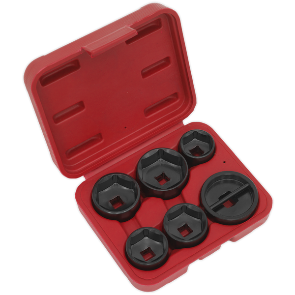 Sealey VS7103 6pc Oil Filter Cap Wrench Set
