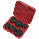 Sealey VS7103 6pc Oil Filter Cap Wrench Set