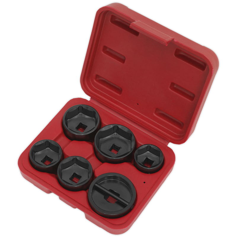 Sealey VS7103 6pc Oil Filter Cap Wrench Set