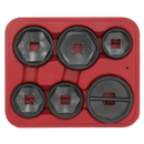 Sealey VS7103 6pc Oil Filter Cap Wrench Set