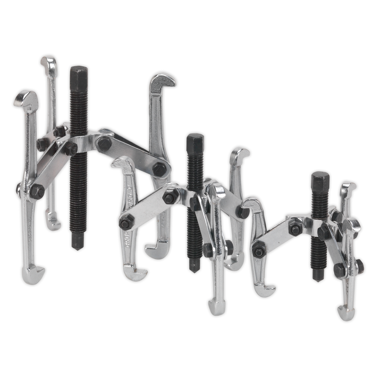 Sealey VS77 3pc Triple Leg Gear Reversible Puller Set