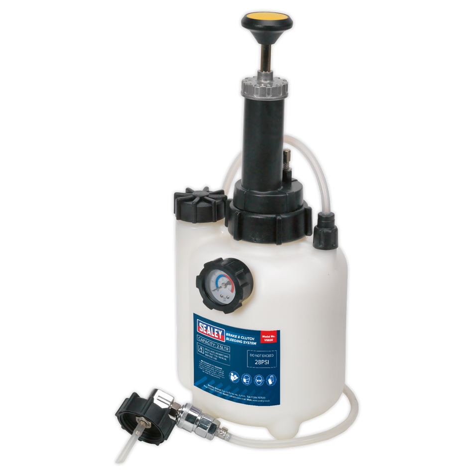 Sealey VS820 2.5L Brake & Clutch Bleeding System