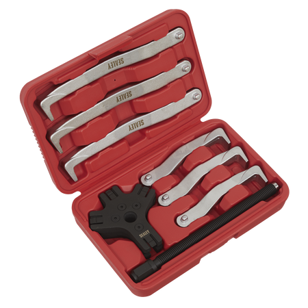 Sealey VS83 8pc Fast Action Twin/Triple Leg Reversible Puller Set - 150 & 220mm