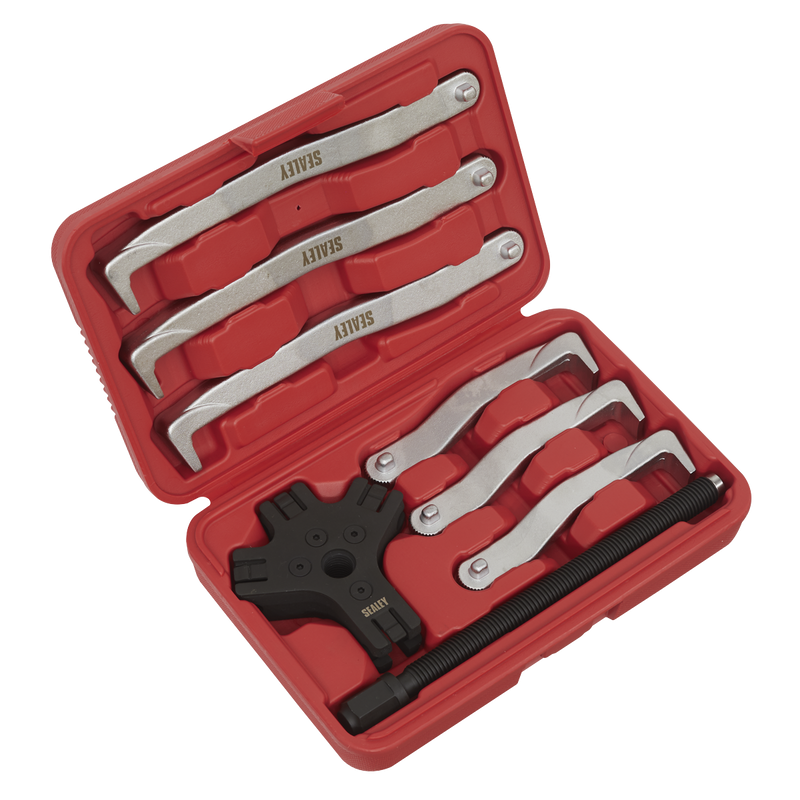 Sealey VS83 8pc Fast Action Twin/Triple Leg Reversible Puller Set - 150 & 220mm