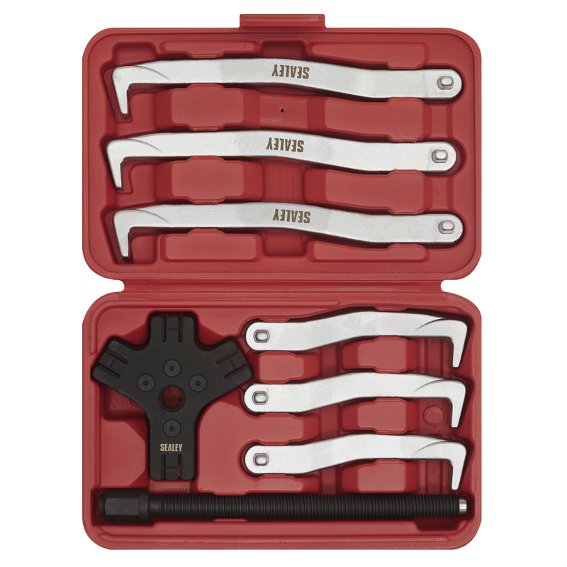 Sealey VS83 8pc Fast Action Twin/Triple Leg Reversible Puller Set - 150 & 220mm