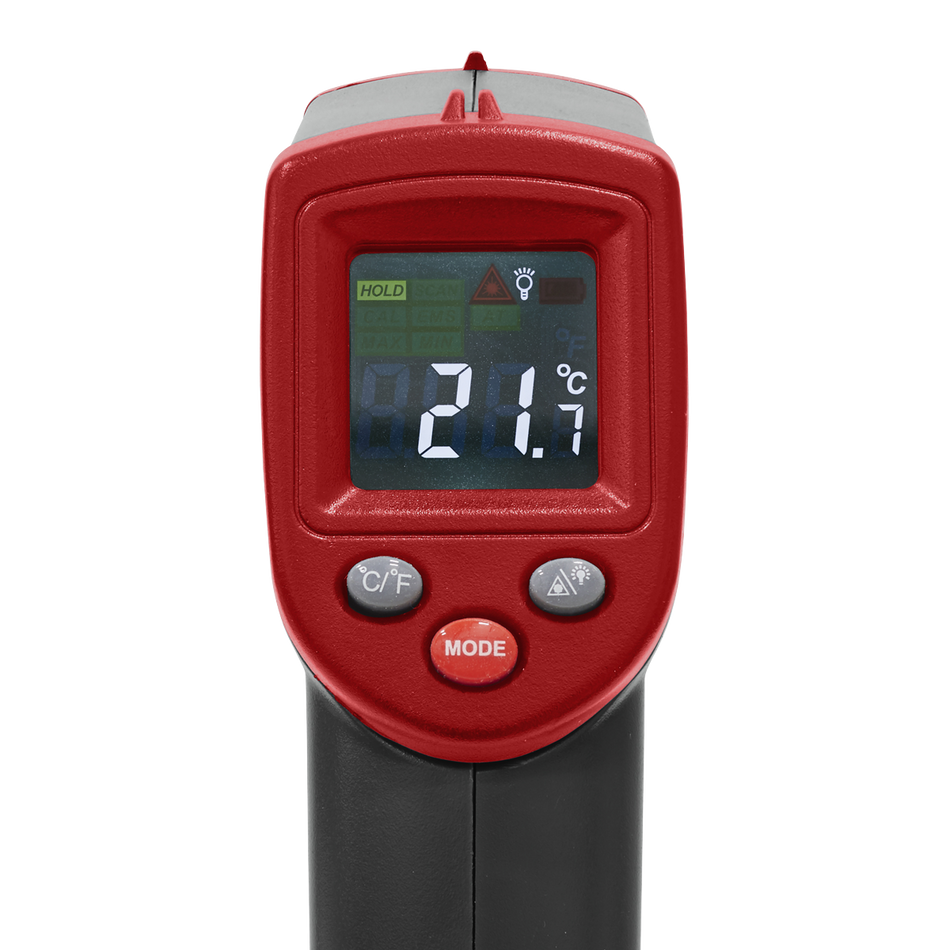 Sealey VS904 Infrared Laser Digital Thermometer 12:1