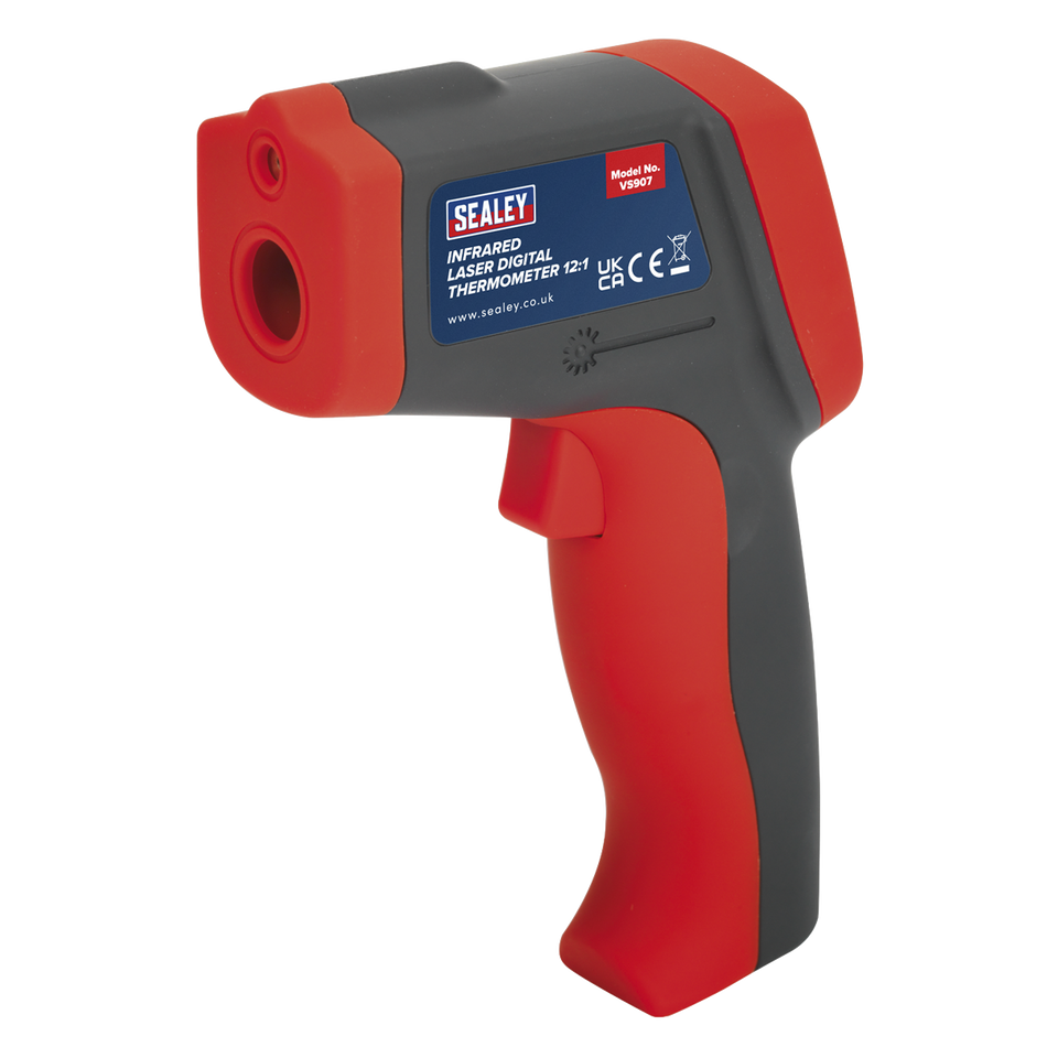 Sealey VS907 Infrared Laser Digital Thermometer 12:1