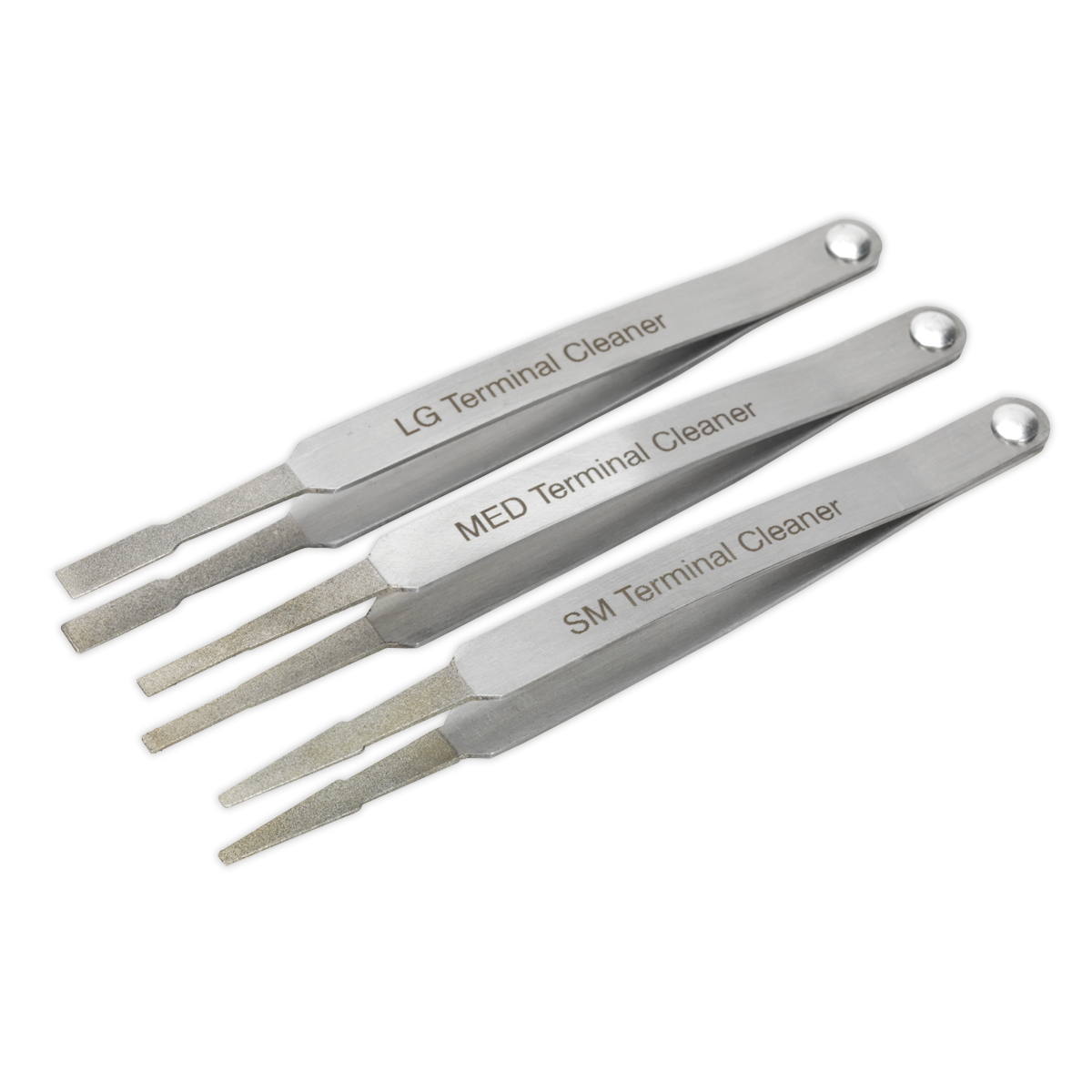 Sealey VS9202 3pc Terminal Cleaner Set - Diamond Grip