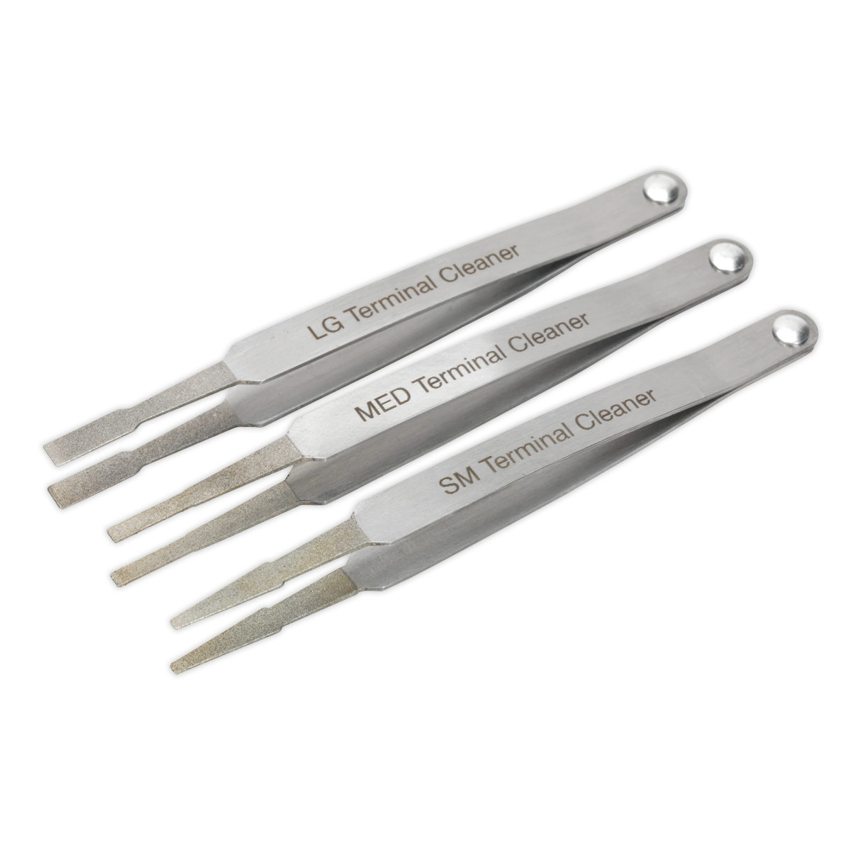 Sealey VS9202 3pc Terminal Cleaner Set - Diamond Grip