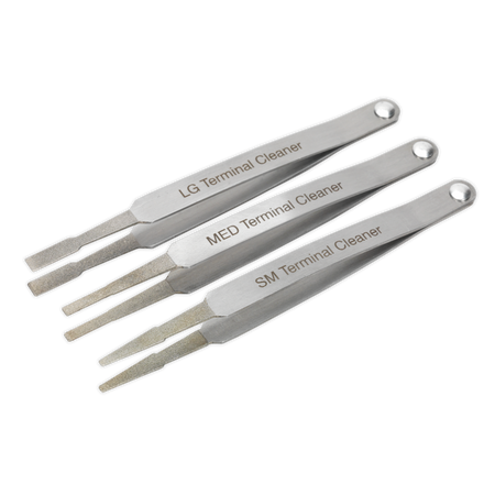 Sealey VS9202 3pc Terminal Cleaner Set - Diamond Grip