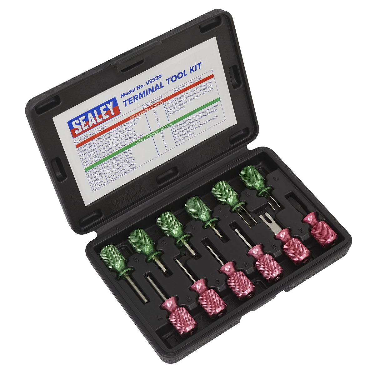 Sealey VS920 12pc Terminal Tool Set