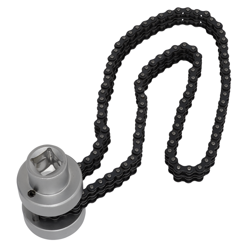 Sealey VS937 60-115mm 1/2"Sq Drive Oil Filter Chain Wrench