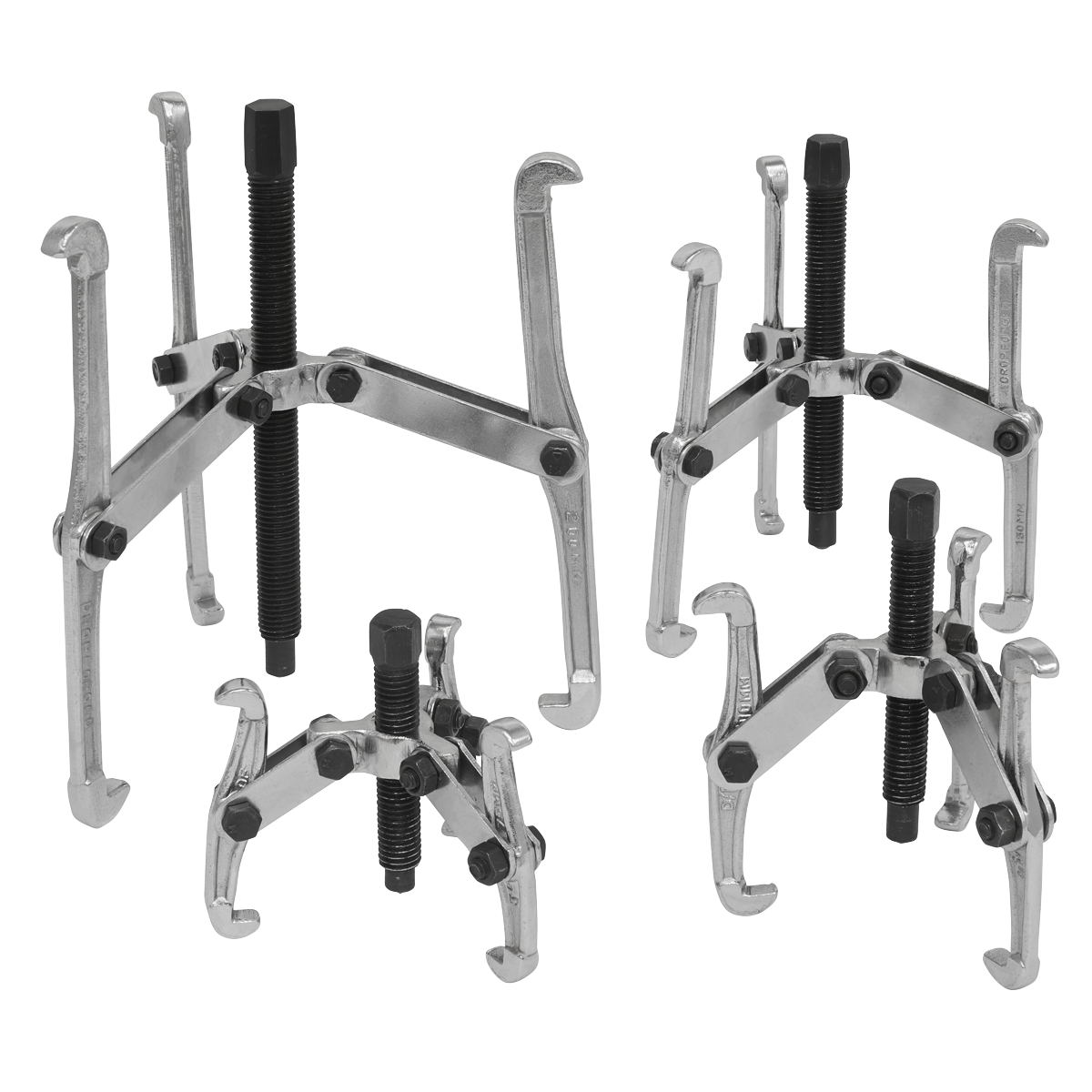 Sealey VS95 4pc Triple Leg Gear Reversible Puller Set