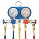 Sealey VSAC002 Air Conditioning System Manifold with Sight Glass