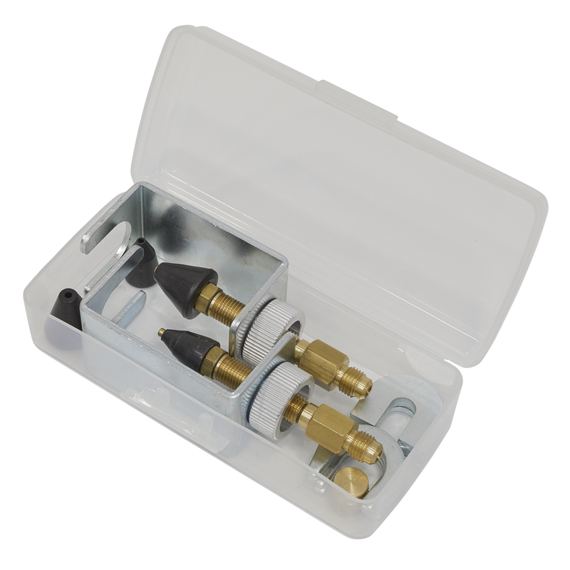 Sealey VSAC135 13pc Air Conditioning Pressure Test Connector Kit