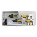 Sealey VSAC135 13pc Air Conditioning Pressure Test Connector Kit